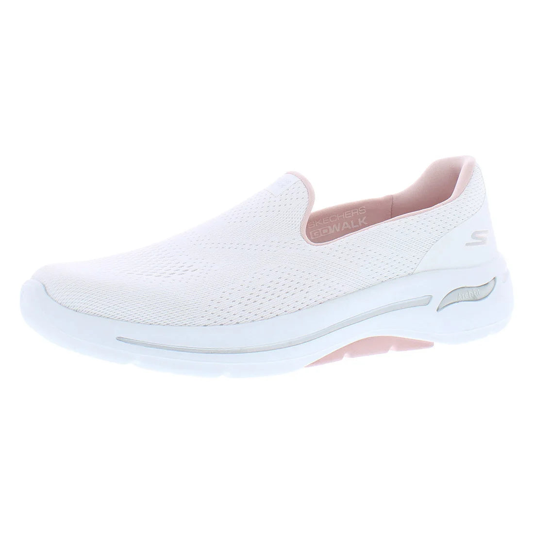 For Women's Go Walk Arch Fit High Top Sporty Luxury Shoes White/Light Pink High Arch Soft Mesh Solid Fashion