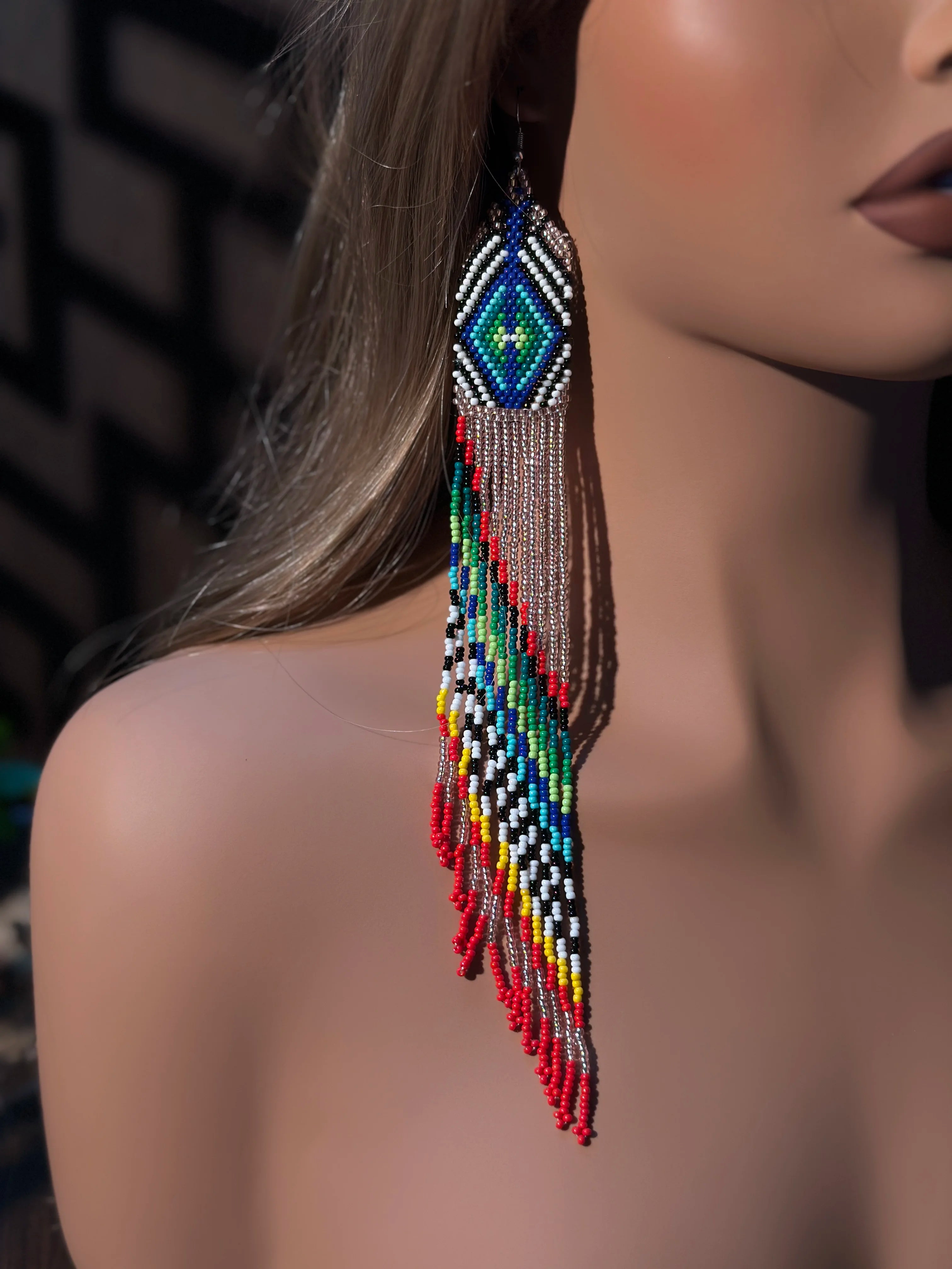 High Quality AHAYA Women's Fashionable Seed Bead Tassel Earrings Bohemian Style Drop Jewelry for Valentine's Day