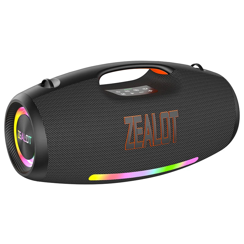 ZEALOT S89 250W Portable Party Speaker | IPX6 Waterproof Outdoor Blue Tooth Speaker with LED Light & Big Battery