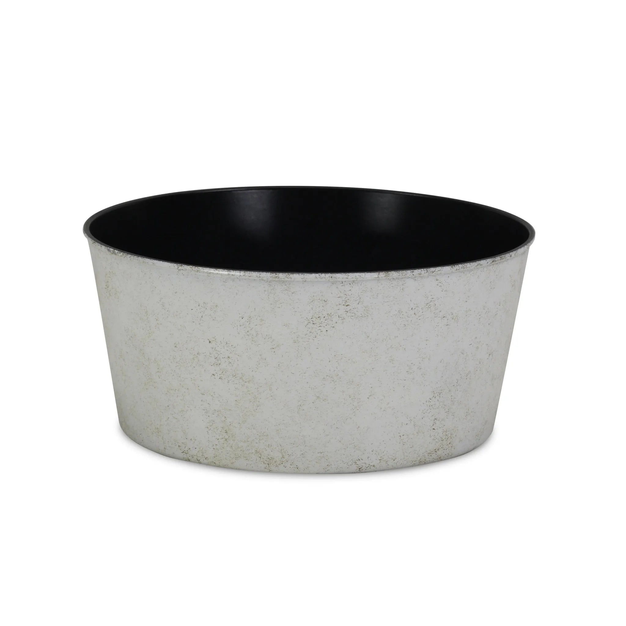 HMS 12\" Cream Recycled Plastic Large Indoor/Outdoor Pot Planter Giant Sheet Size for Floor Shopping Mall Use Atlantic Design
