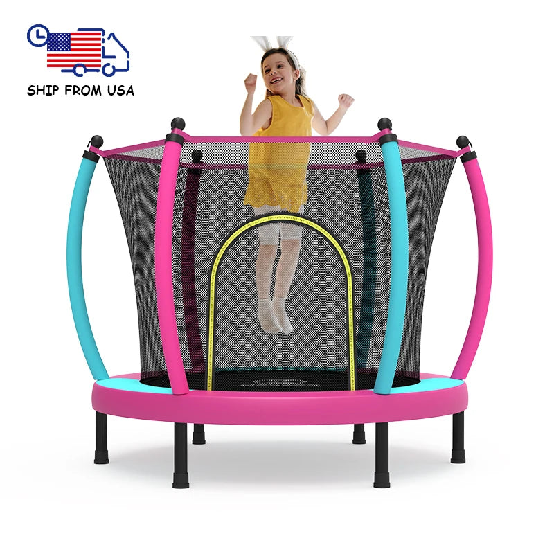 Zoshine Professional 60inch Kids Trampoline-Durable PVC Foam Steel Construction for Safe Outdoor Fun