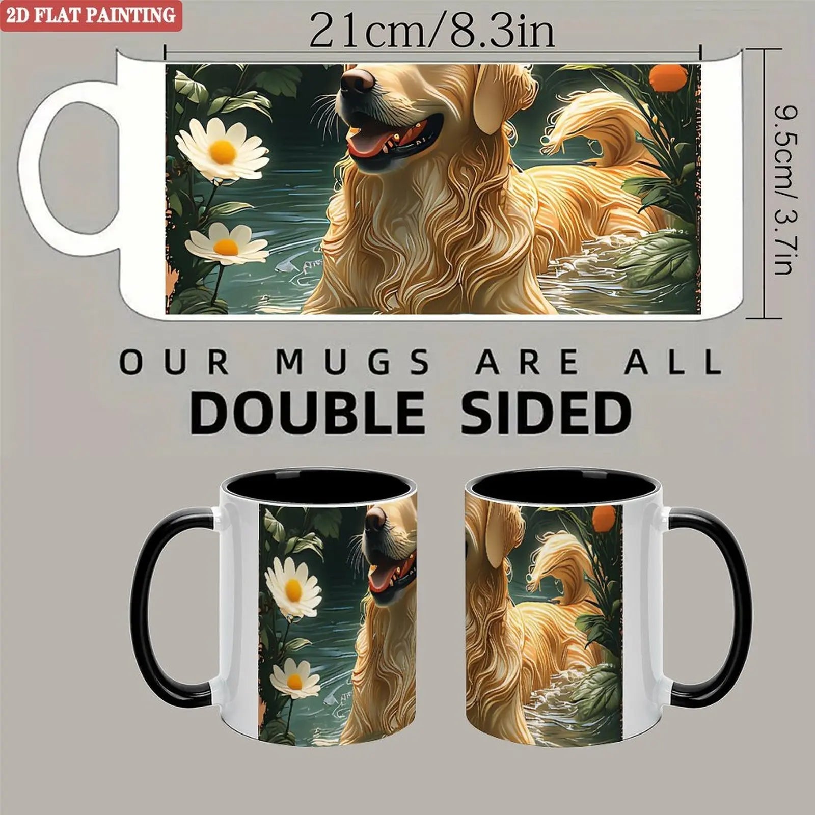 Custom 11oz Ceramic Coffee Mug with Custom Print