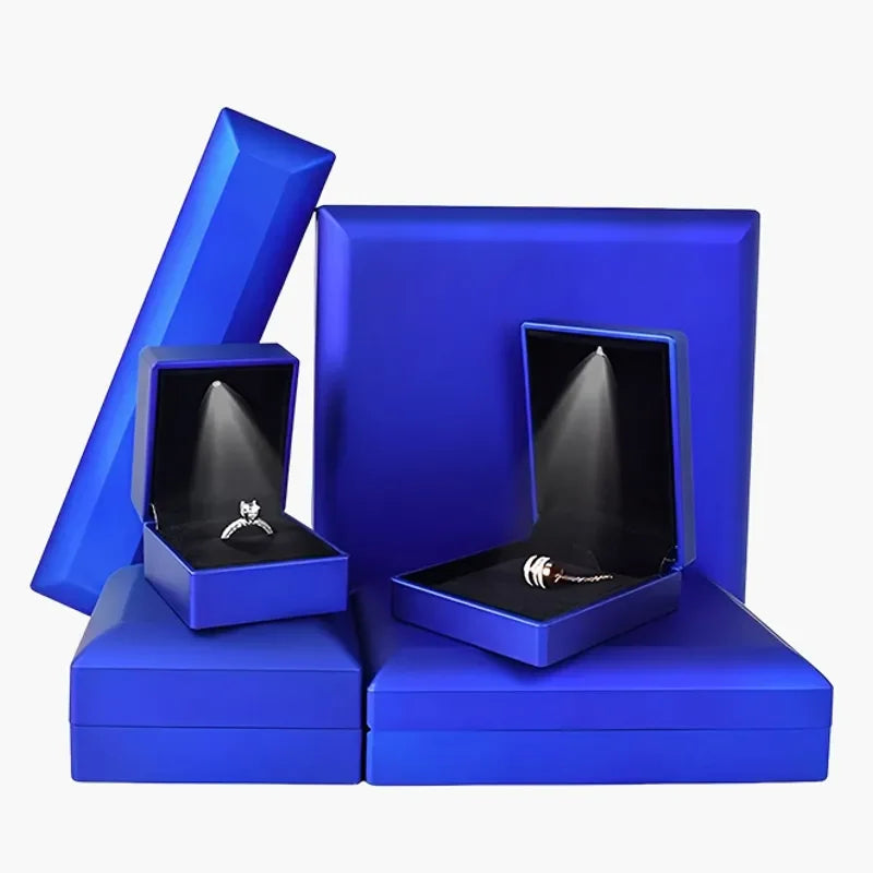 Ring Box Led Jewelry Box Bracelet Green Jewellery Led Jewelry Packaging Jewelry Ring Packaging Luxury Necklace Box for Earring