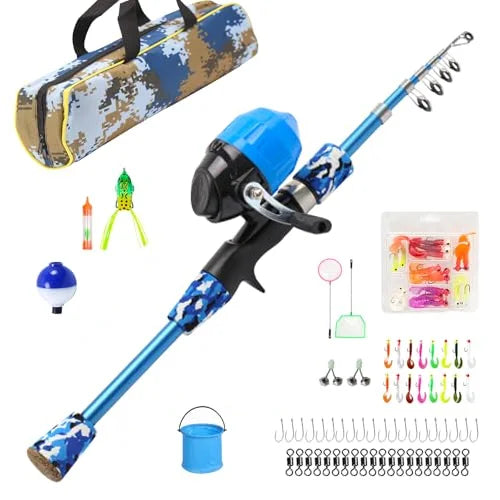 Ultra Light Saltwater Spinning Pole for Wholesales Soft Children Fishing Rod Combo