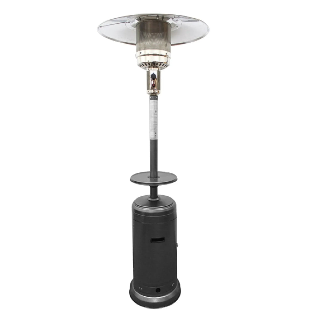 HMS 48000 BTU Silver Steel Propane Patio Heater Outdoor Gas Heater for Winter for Restaurants and Patios