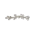 Classic 925 Silver Plant Design Cuff Earrings For Women White Gold Color Everyday Wear Jewelry