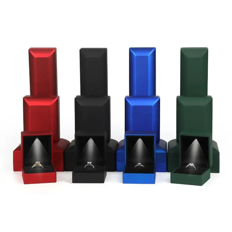 Ring Box Led Jewelry Box Bracelet Green Jewellery Led Jewelry Packaging Jewelry Ring Packaging Luxury Necklace Box for Earring