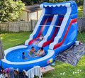 Factory Direct Commercial Grade PVC Backyard Outdoor Kids Adults Inflatable Water Slide with Splash Pool and Blower
