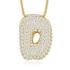 2026 Hot Sale J Letter Moissanite Pendant 26 Letters GRA Certified Iced Out Men Hip Hop Jewelry 925 Silver D Color VVS Pendant