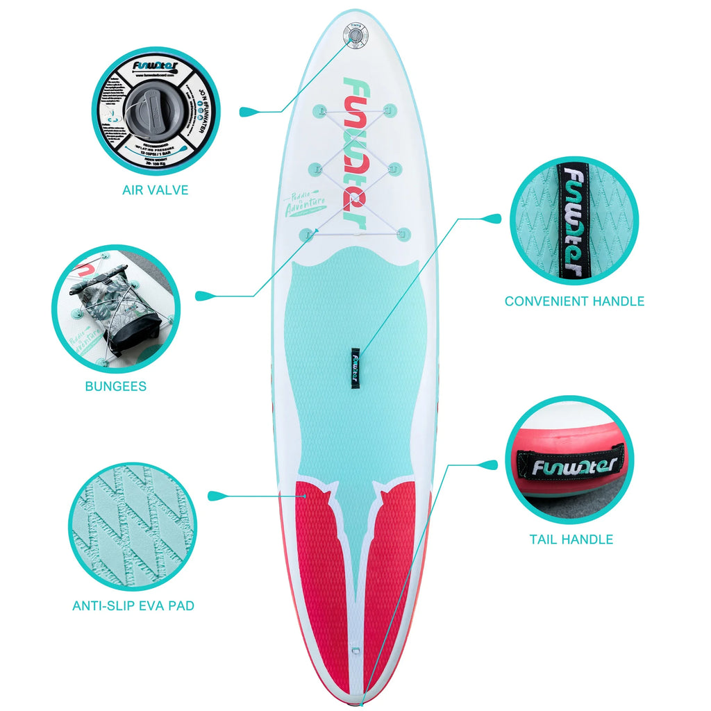 FUNWATER Dropshipping OEM Paddle Board Gonflable Inflatable Stand up sup Padle Board Pedalboard Fishing supboard Suppaddle Bords