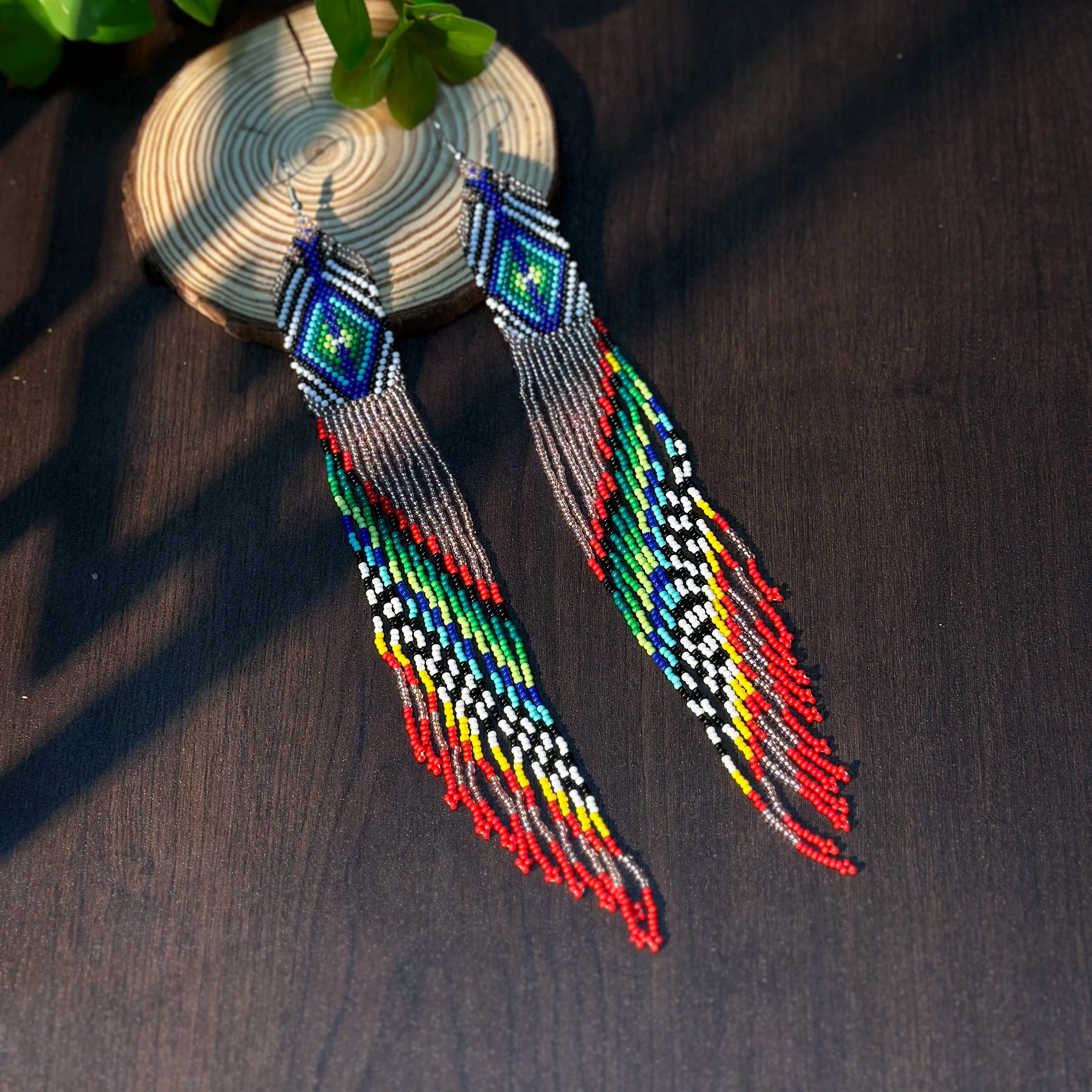 High Quality AHAYA Women's Fashionable Seed Bead Tassel Earrings Bohemian Style Drop Jewelry for Valentine's Day