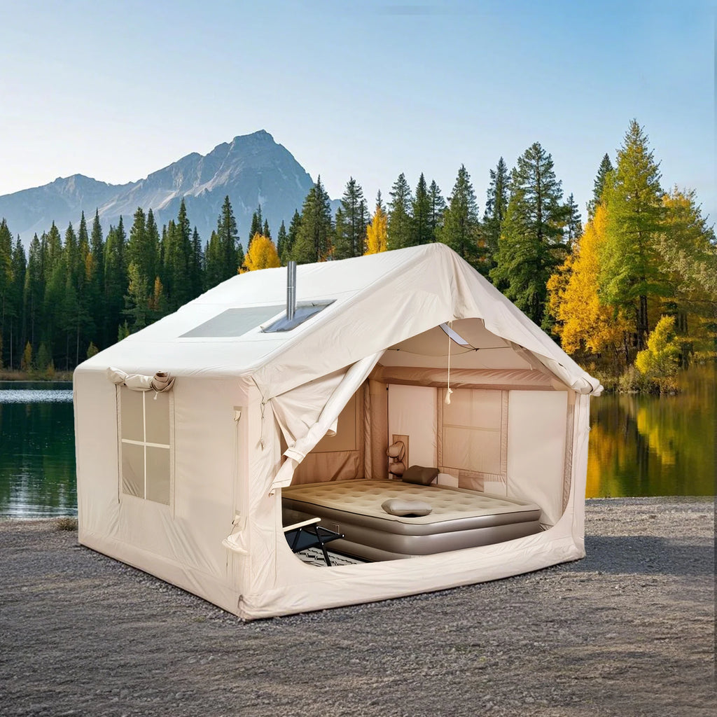 Hot Sale Portable Waterproof Air Inflatable Tent Thickened Rainproof Oxford Cloth for Outdoor Camping Top Camping Equipment