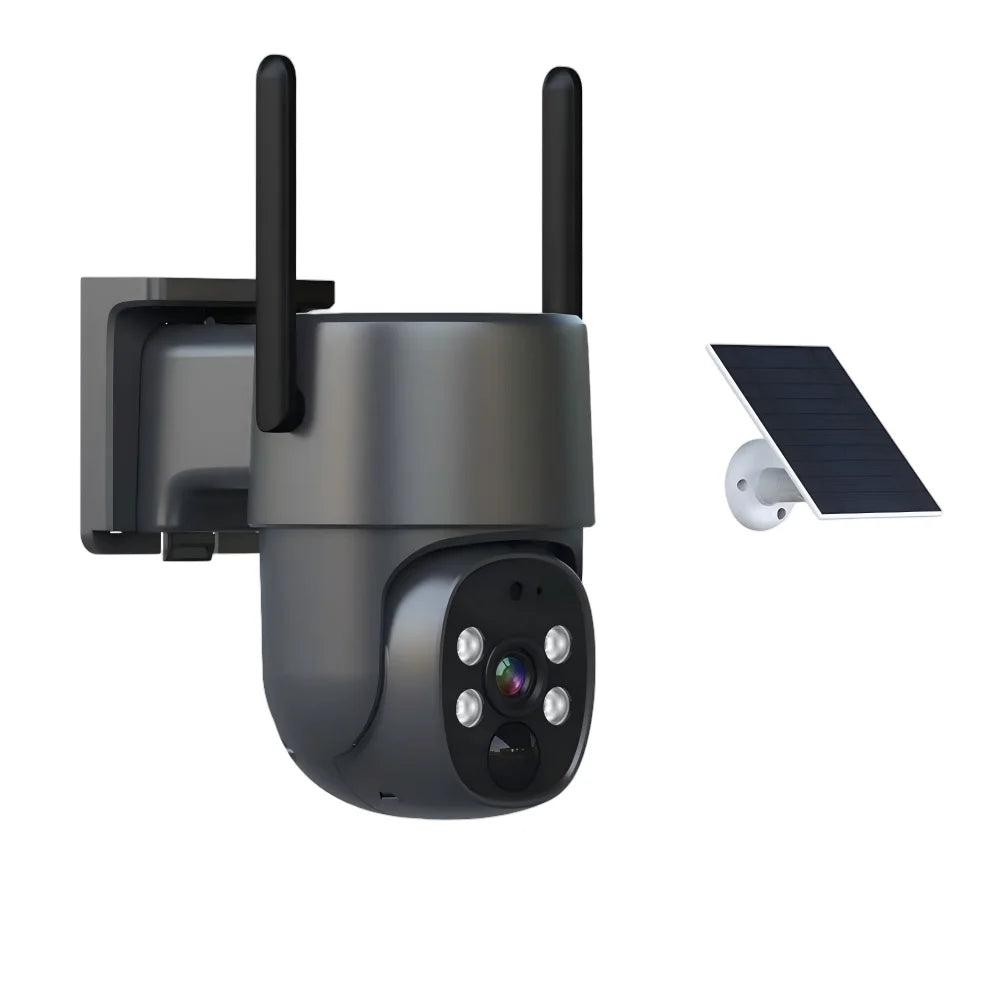 Eseecloud 4g Solar Camera Ptz Outdoor Human Detection Two-way Audio Wireless Color Night Vision Cctv Security Camera