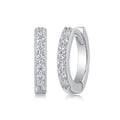 E13083 Christmas Present Jewelry Chunky Sterling Silver 925 Romantic Moissanite Earrings Women Fashion Jewelry Hoop Earrings