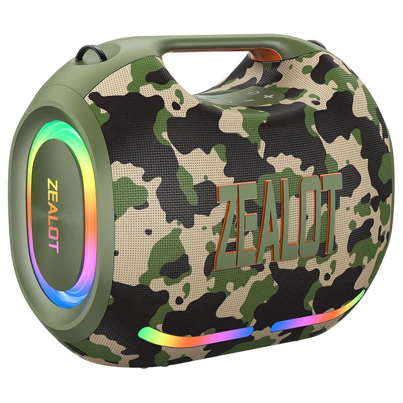 Zealot New 120W Wireless Speaker ZE01 Big Power Large Battery Stereo Sound Music Box for Outdoor Party