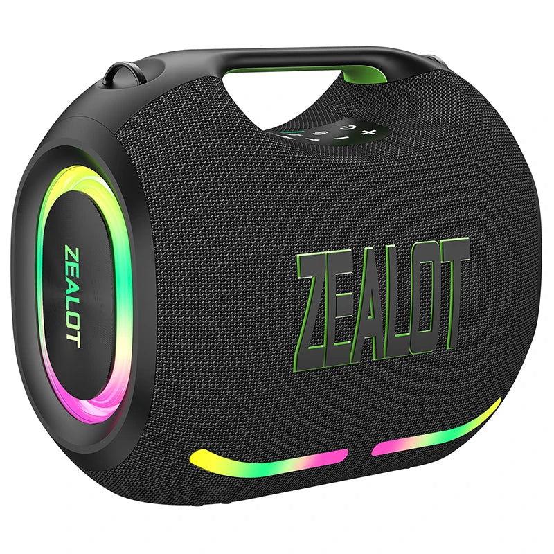Zealot New 120W Wireless Speaker ZE01 Big Power Large Battery Stereo Sound Music Box for Outdoor Party