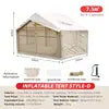 Hot Sale Portable Waterproof Air Inflatable Tent Thickened Rainproof Oxford Cloth for Outdoor Camping Top Camping Equipment
