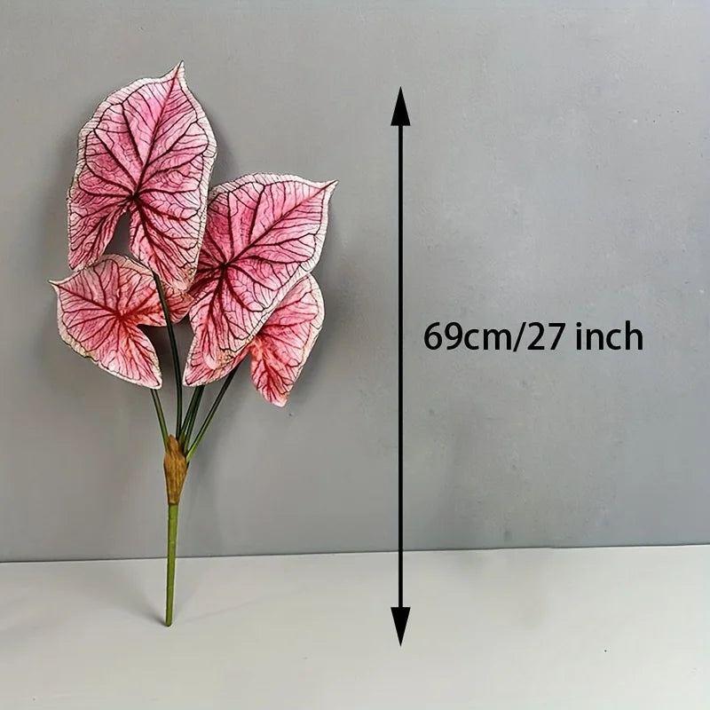 2 Artificial Plant - 27-Inch Faux Calla Lily, Uv-Resistant Imitation Plant, Plastic Artificial Plant, Indoor And Outdoor Garden