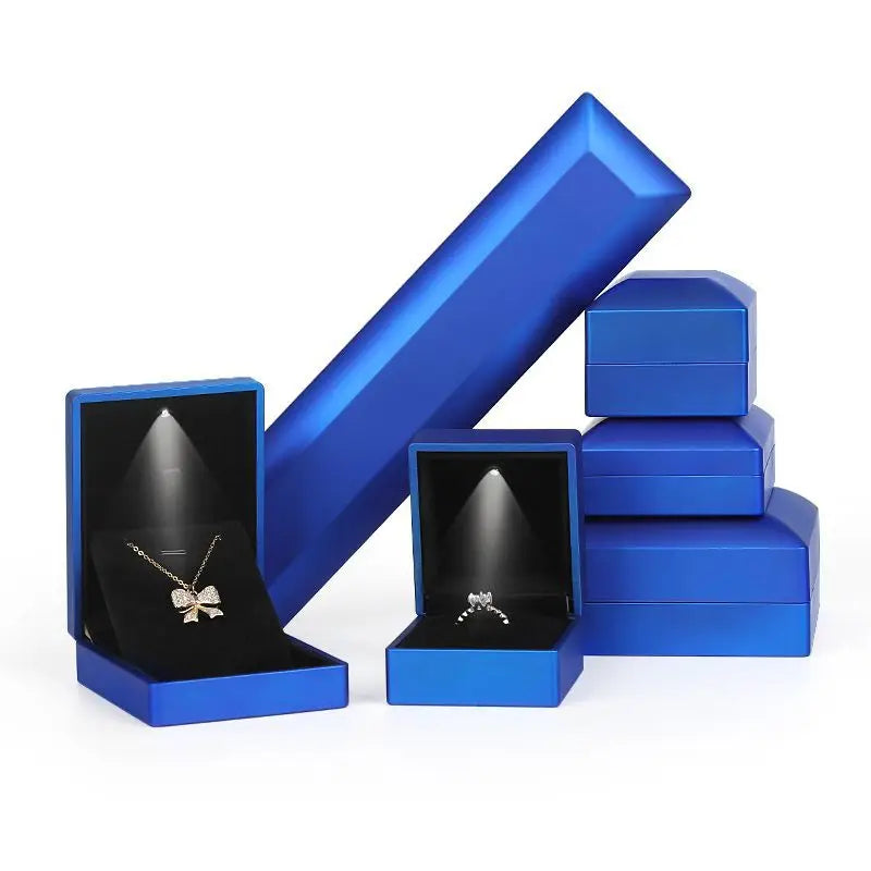 Ring Box Led Jewelry Box Bracelet Green Jewellery Led Jewelry Packaging Jewelry Ring Packaging Luxury Necklace Box for Earring