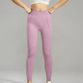 Women's Seamless Elastic High-Waisted Shaping Sports Leggings Moisture-Wicking Butt-Lifting Pants for Running Yoga Fitness