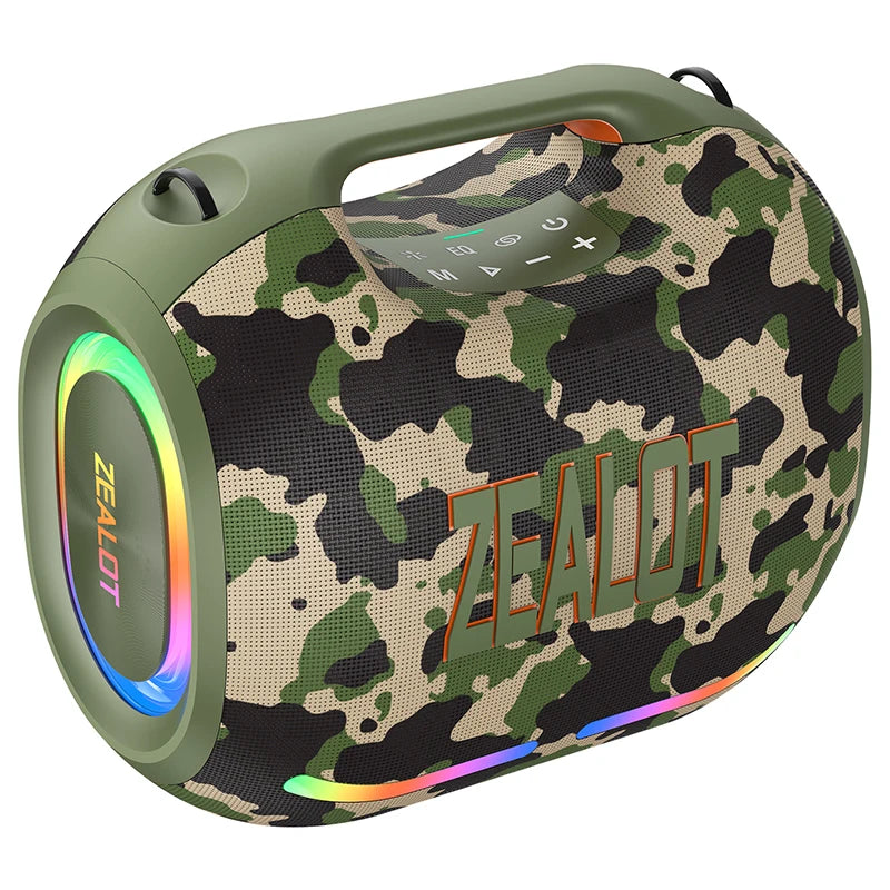 Zealot New 120W Wireless Speaker ZE01 Big Power Large Battery Stereo Sound Music Box for Outdoor Party