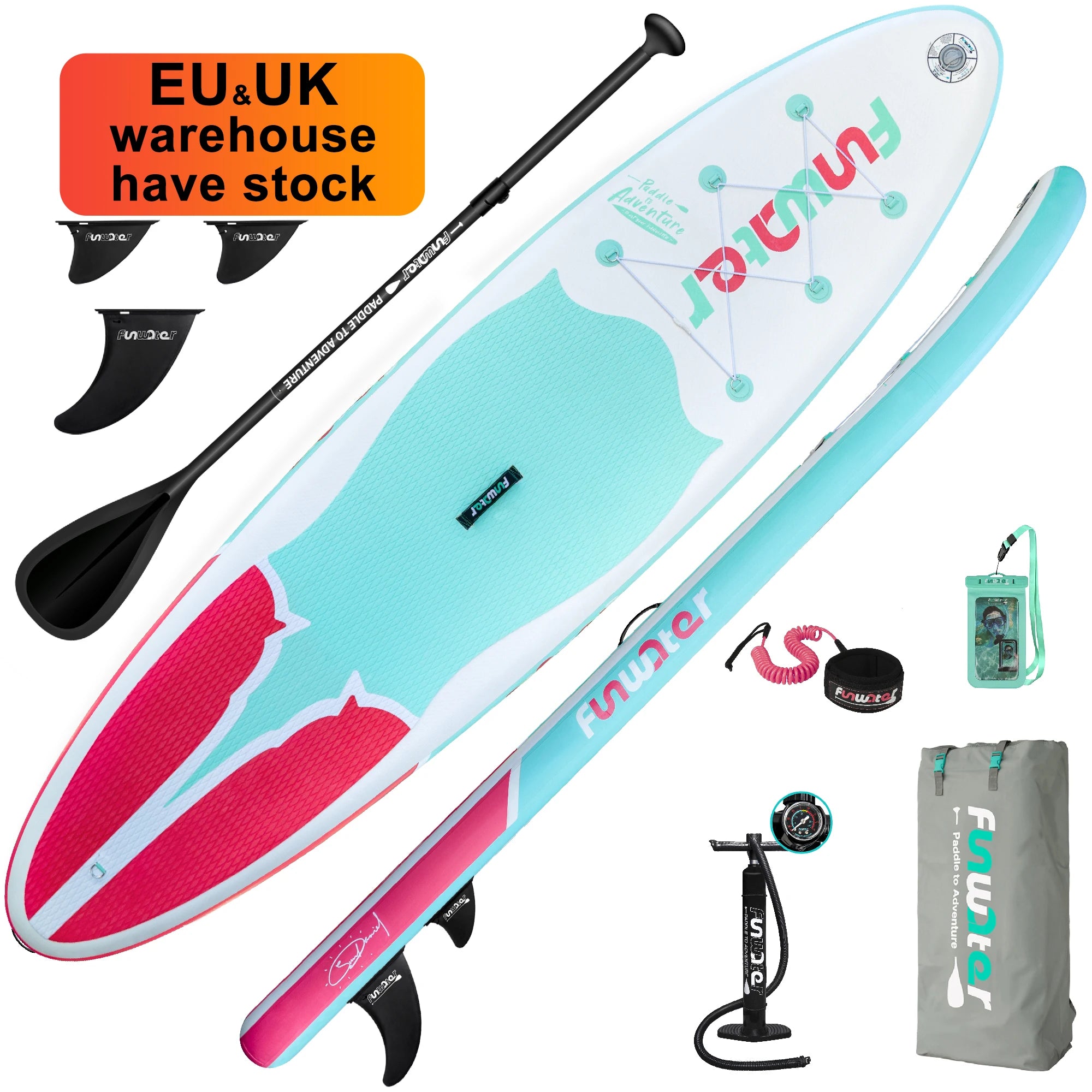 FUNWATER Dropshipping OEM Paddle Board Gonflable Inflatable Stand up sup Padle Board Pedalboard Fishing supboard Suppaddle Bords