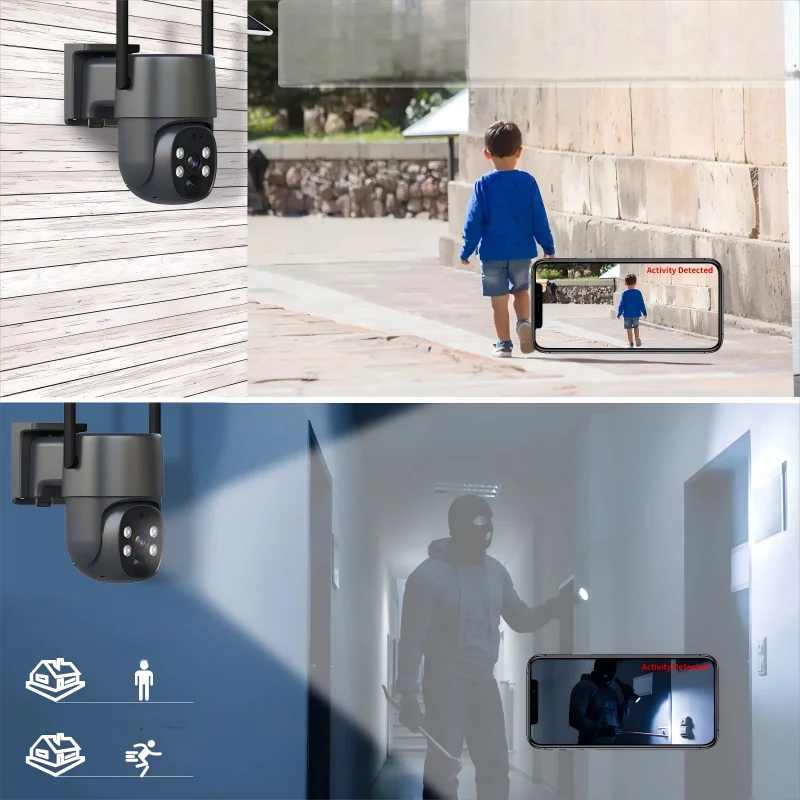 Eseecloud 4g Solar Camera Ptz Outdoor Human Detection Two-way Audio Wireless Color Night Vision Cctv Security Camera
