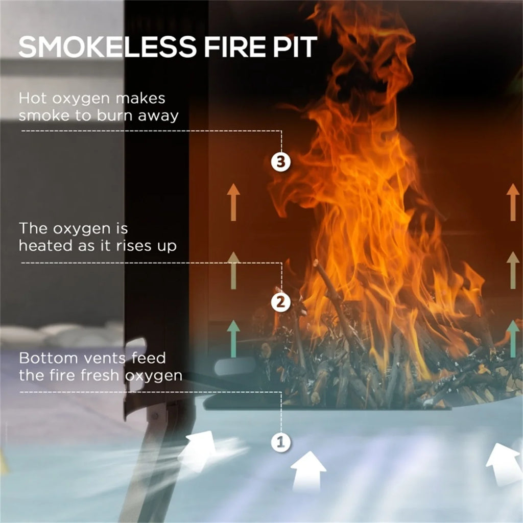Outdoor Fire Pit Black