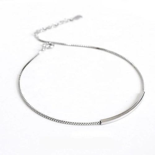 925 Sterling Silver Beads Anklet for Women Adjustable Foot Chain Hypoallergenic Summer Beach Jewelry Fine Anklets