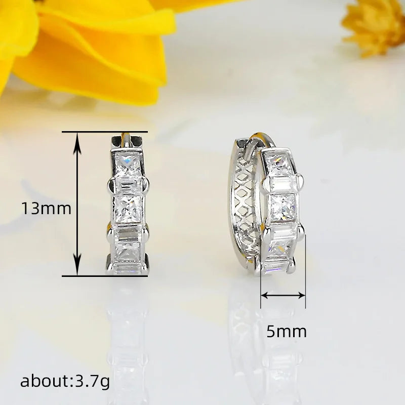 Luxury White Gold Diamond Ring 18K Solid Gold Baguette Cut G Color Natural Diamond Women's Everyday Wear Jewelry