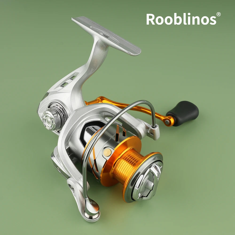 Rooblinos TC 5.2:1 5+1BB Spinning Reel for Sea Fishing, Designed for Carp Fishing, 2000-7000 Series