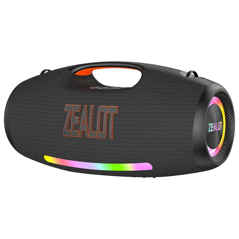 ZEALOT S89 250W Portable Party Speaker | IPX6 Waterproof Outdoor Blue Tooth Speaker with LED Light & Big Battery