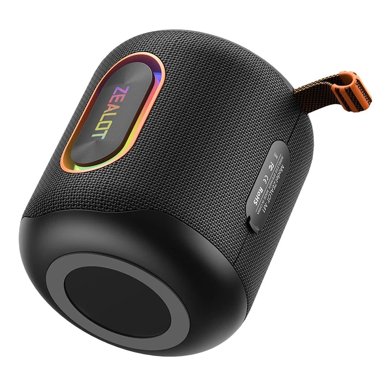 New 30W Powerful Wireless Speaker ZEALOT M1 with Colorful LED Light IPX6 Waterproof Big Battery for Outdoor Garden