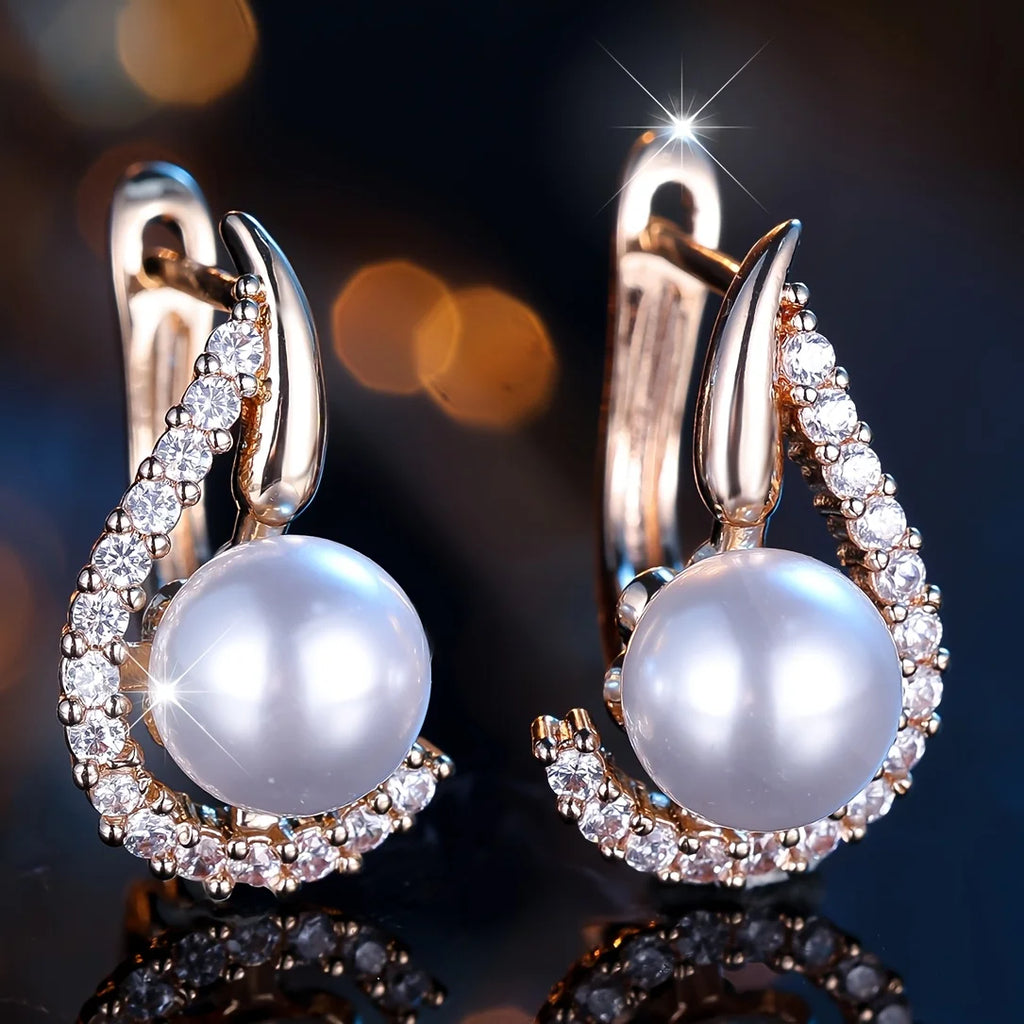 ANGOL a Pair of Classic Fashion Women's Fashion Versatile Jewelry Earrings Suitable for Friends