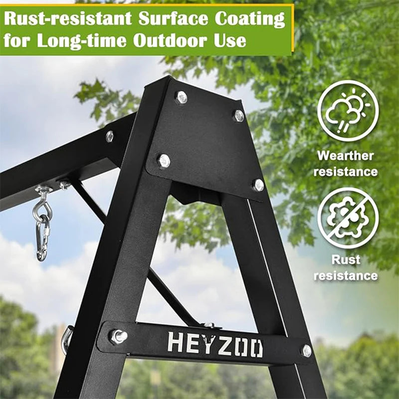 Zoshine Heavy-Duty Outdoor Swing Frame with High Load-bearing Capacity Anti-Rust Swing Set in Stock