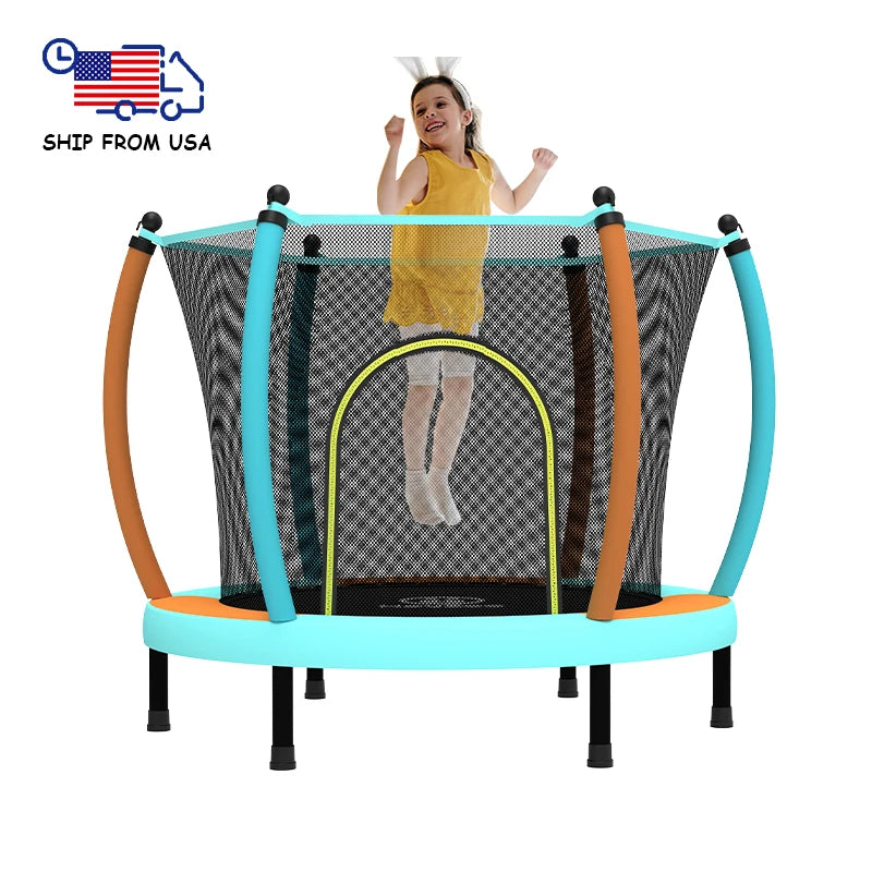 Zoshine Professional 60inch Kids Trampoline-Durable PVC Foam Steel Construction for Safe Outdoor Fun