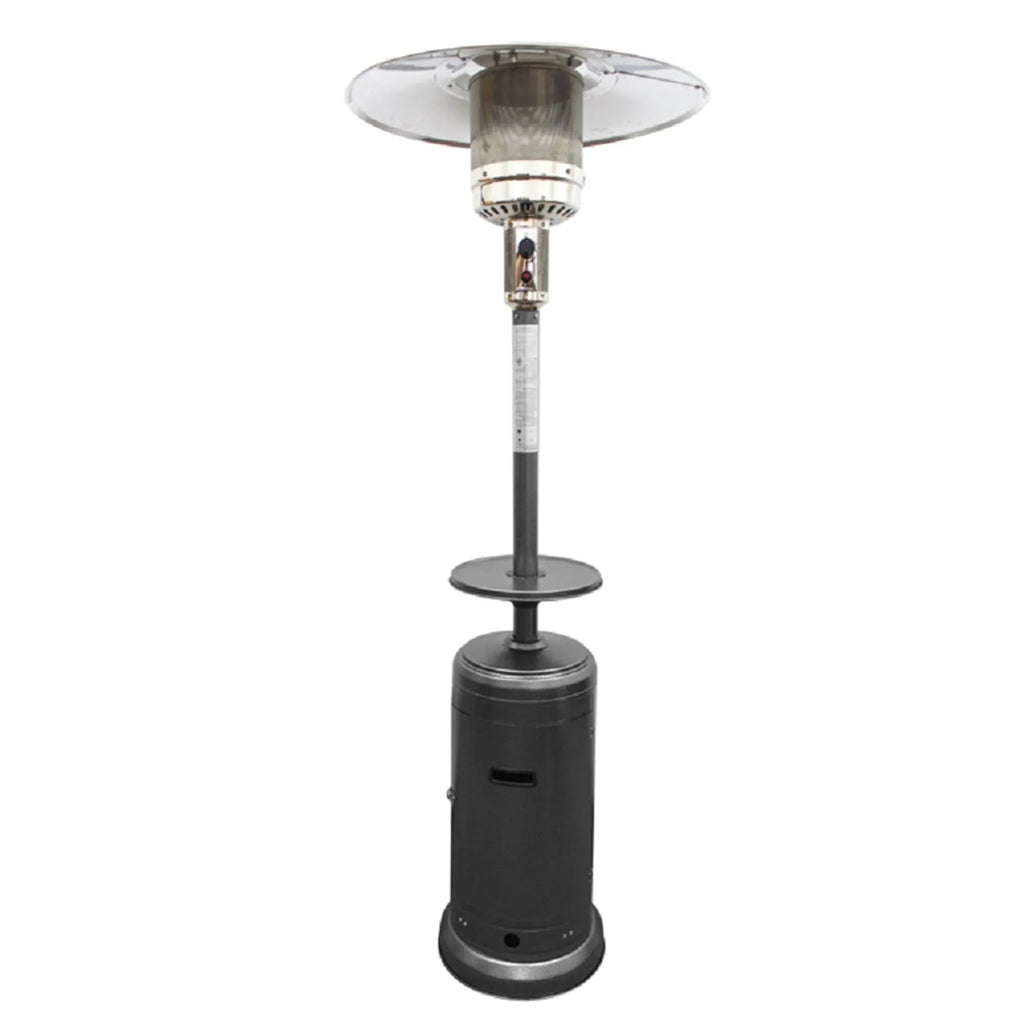 HMS 48000 BTU Silver Steel Propane Patio Heater Outdoor Gas Heater for Winter for Restaurants and Patios