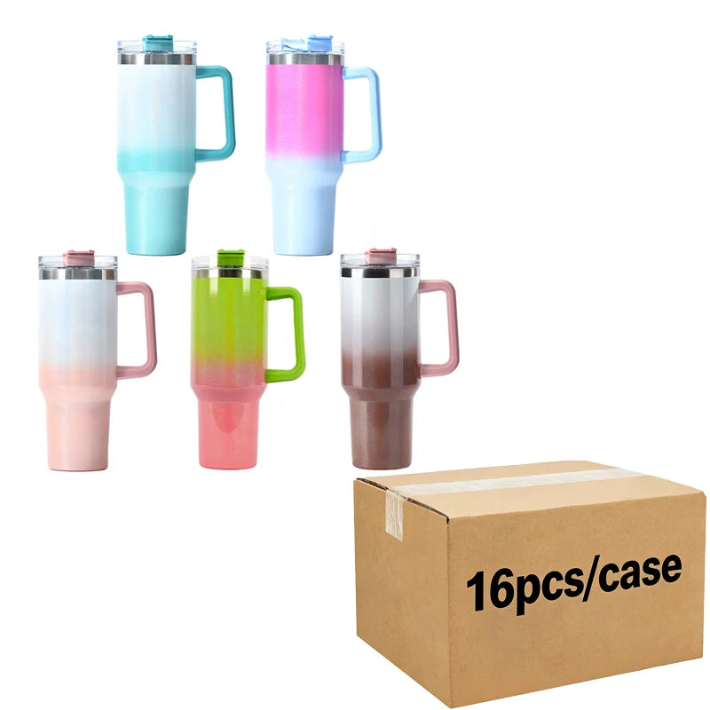 Us Warehouse 40 OZ Sparkle Rhinestone Shatterproof Travel Mug 40OZ insulated Tumbler for Home Office Outdoor Daily Use