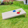Portable Outdoor Yard Cornhole Game Set 4 X 2 Wooden Boards with 8 Corn Hole Toss Bags Bean Bags for Kids & Adults 2 FCJ