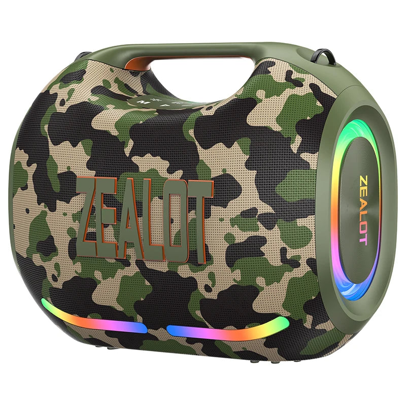 ZEALOT Hot Selling Wireless Speaker ZE01 Big Power IPX6 Waterproof Music Box for Outdoor Party