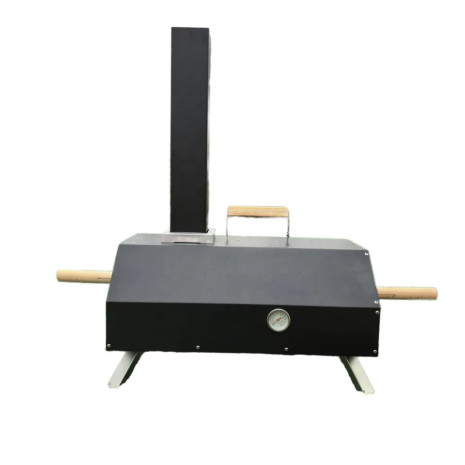 Flash Sale Item Modern Portable Iron Wood Pellet Pizza Oven with Outdoor BBQ Grill Powder Coated for Backyard Baking Promotion