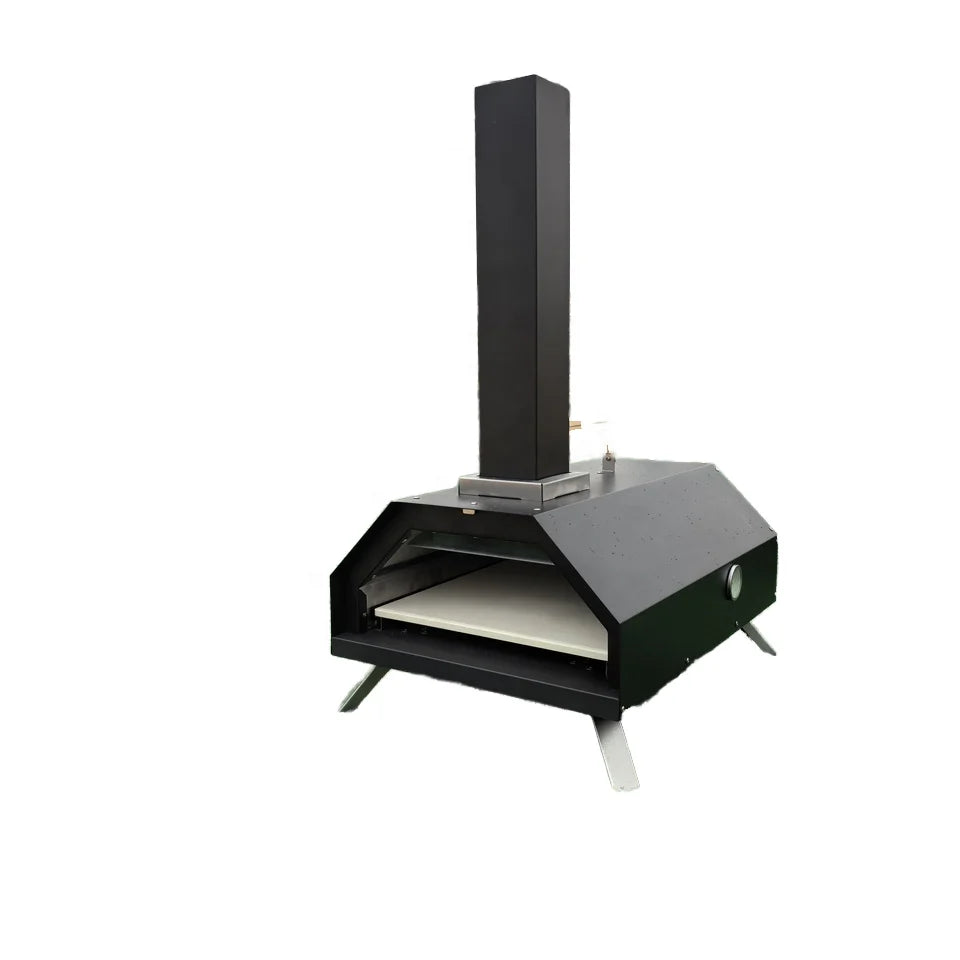 Flash Sale Item Modern Portable Iron Wood Pellet Pizza Oven with Outdoor BBQ Grill Powder Coated for Backyard Baking Promotion