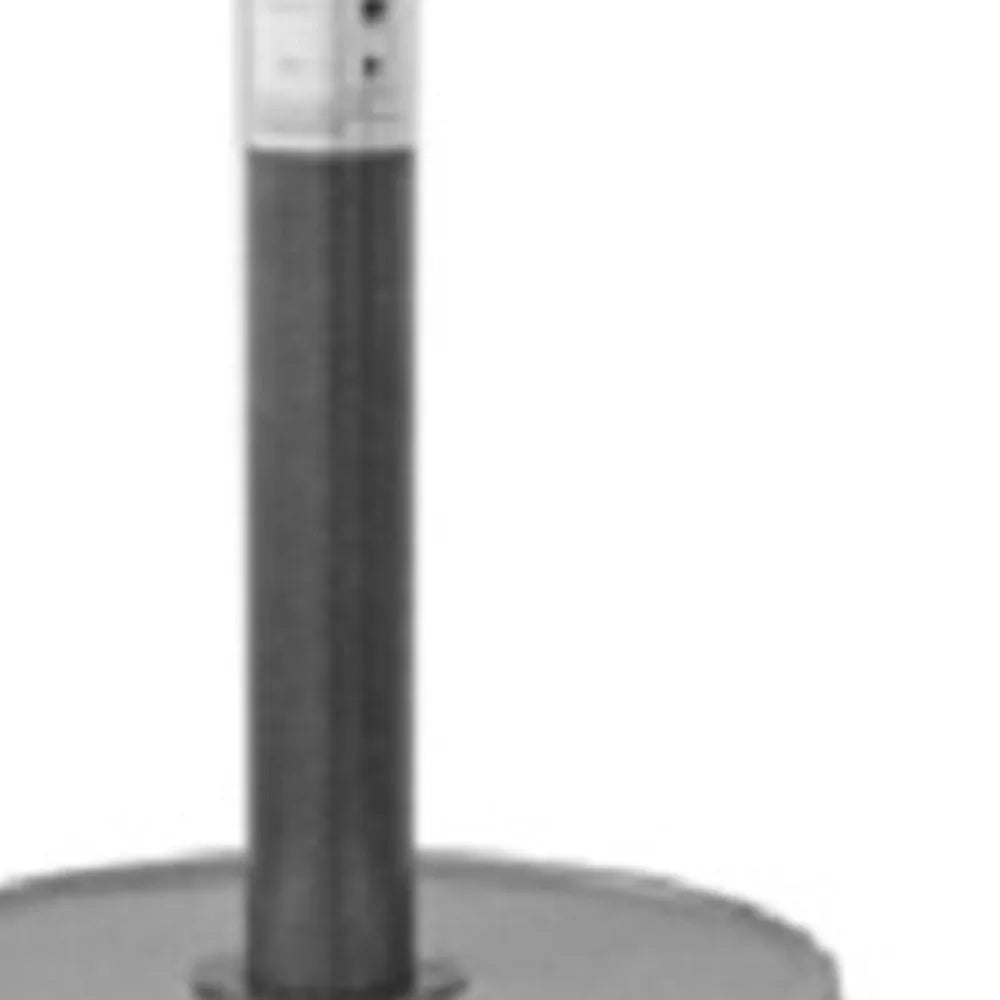 HMS 48000 BTU Silver Steel Propane Patio Heater Outdoor Gas Heater for Winter for Restaurants and Patios
