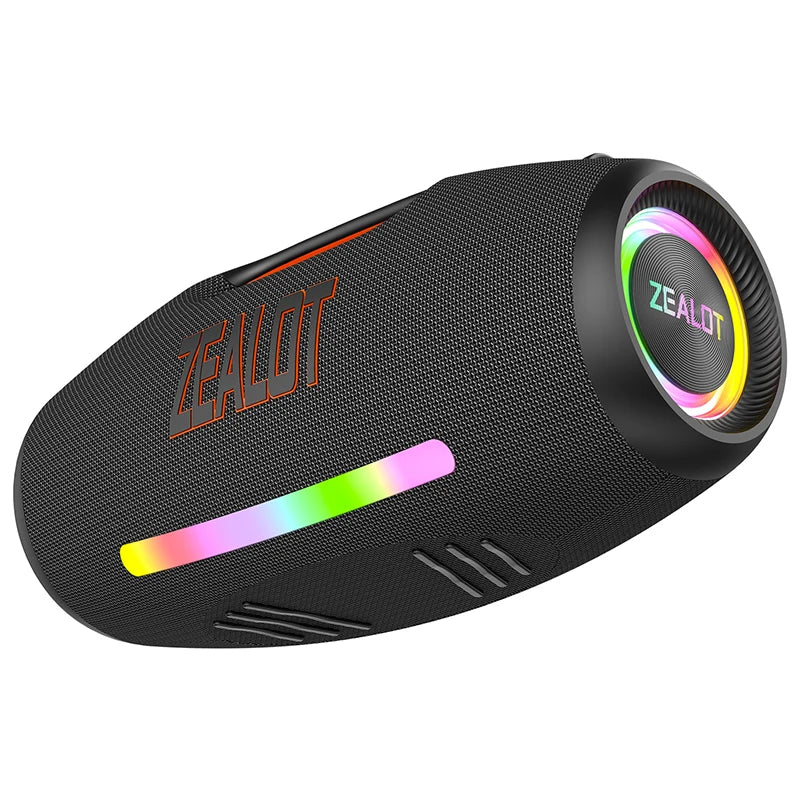 ZEALOT S89 250W Portable Party Speaker | IPX6 Waterproof Outdoor Blue Tooth Speaker with LED Light & Big Battery