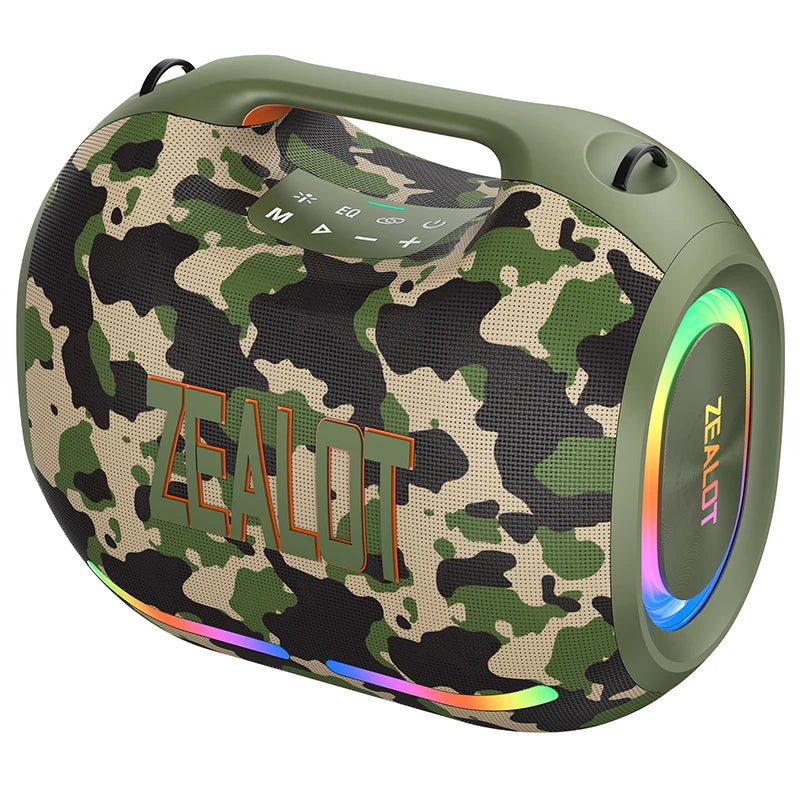 Zealot New 120W Wireless Speaker ZE01 Big Power Large Battery Stereo Sound Music Box for Outdoor Party