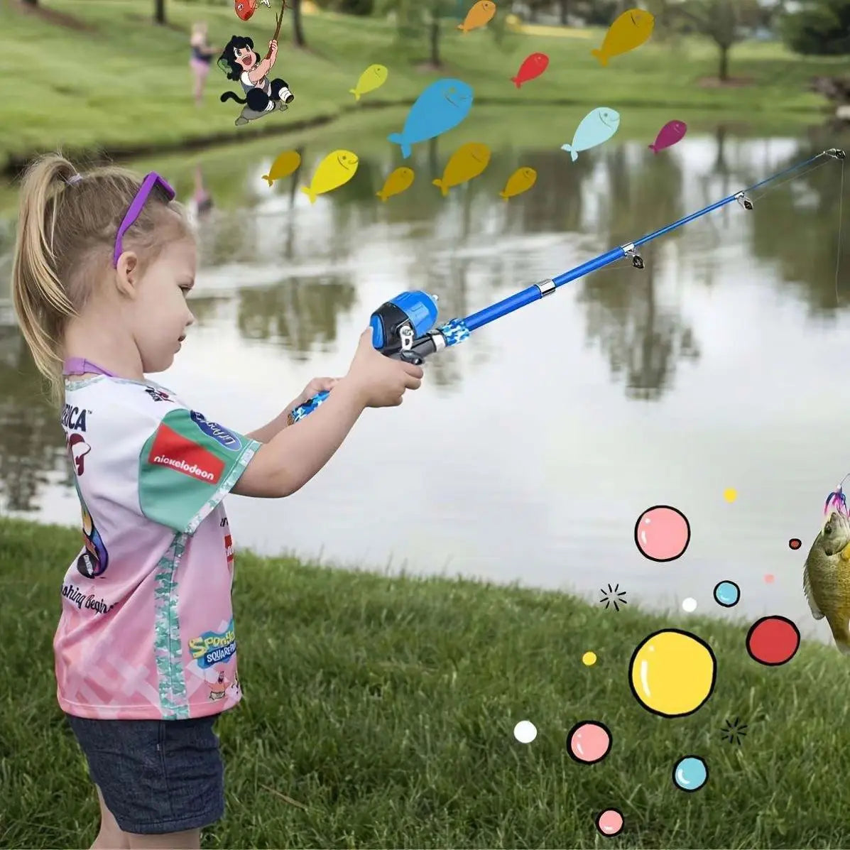 Ultra Light Saltwater Spinning Pole for Wholesales Soft Children Fishing Rod Combo