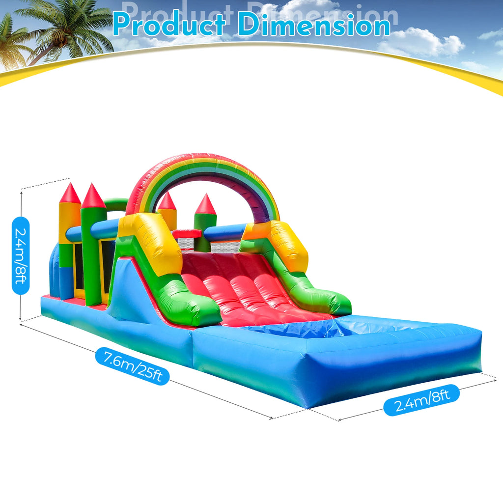 Outdoor Party PVC  Inflatable Bouncer House Combo Obstacle Course Bouncy Castle with Slide,Bounce Area,Ball Pit,Obstacle,Climb