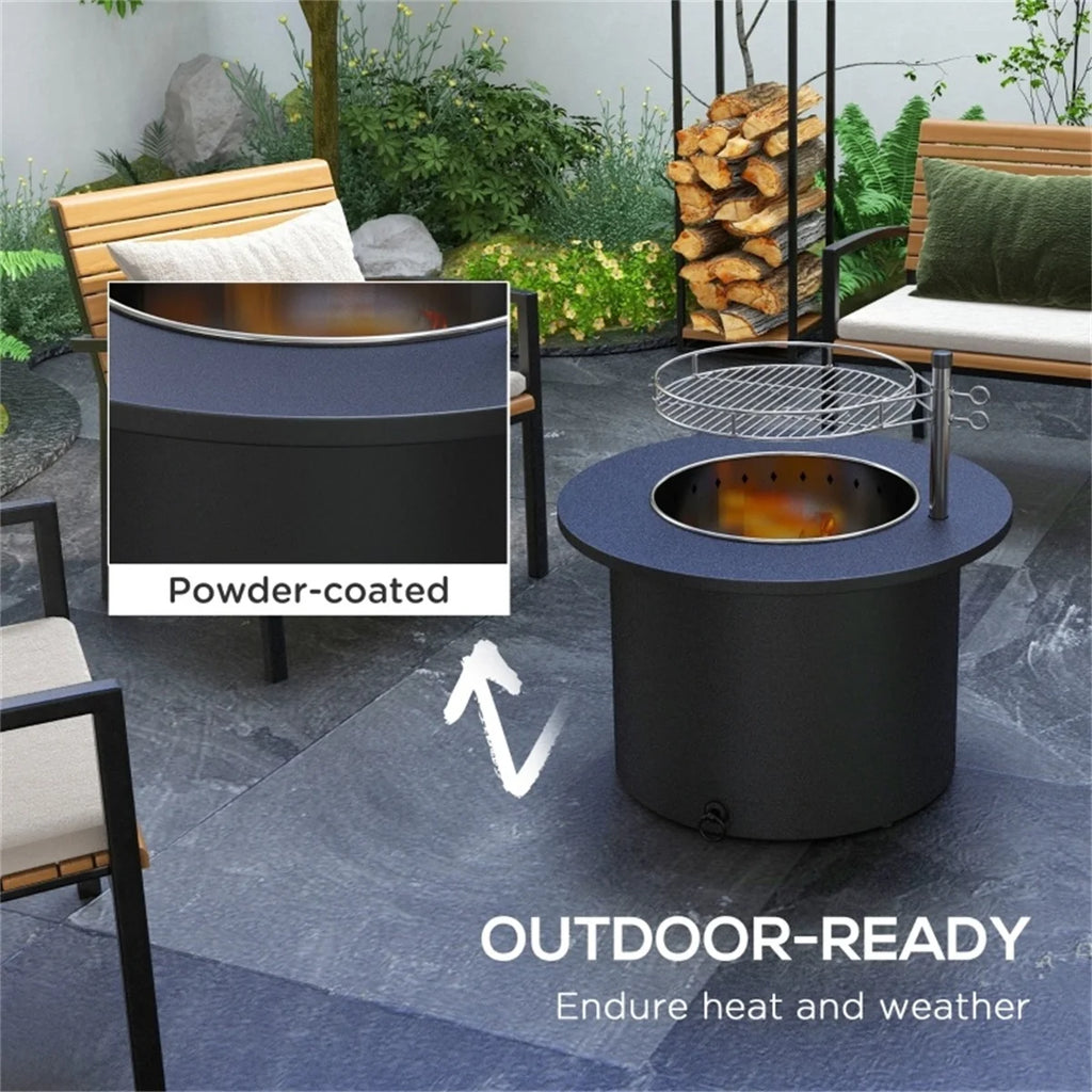 Outdoor Fire Pit Black