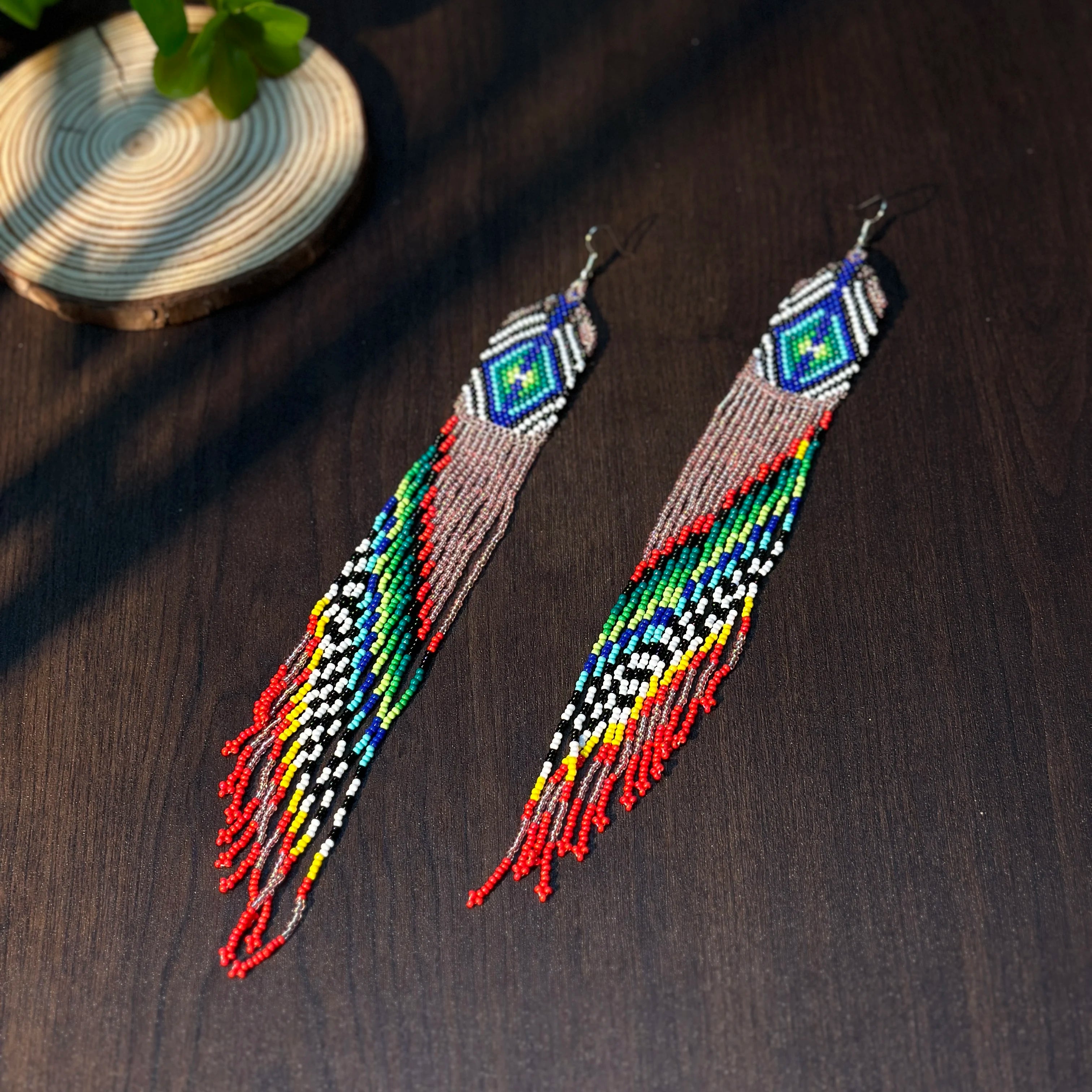 High Quality AHAYA Women's Fashionable Seed Bead Tassel Earrings Bohemian Style Drop Jewelry for Valentine's Day