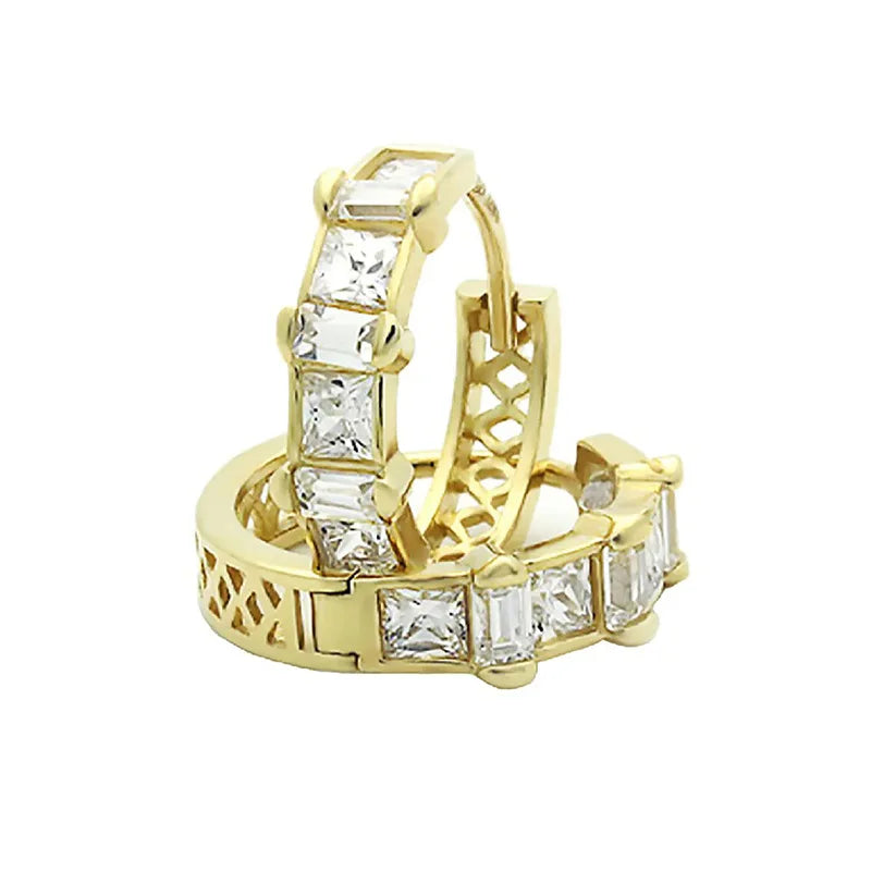 Luxury White Gold Diamond Ring 18K Solid Gold Baguette Cut G Color Natural Diamond Women's Everyday Wear Jewelry